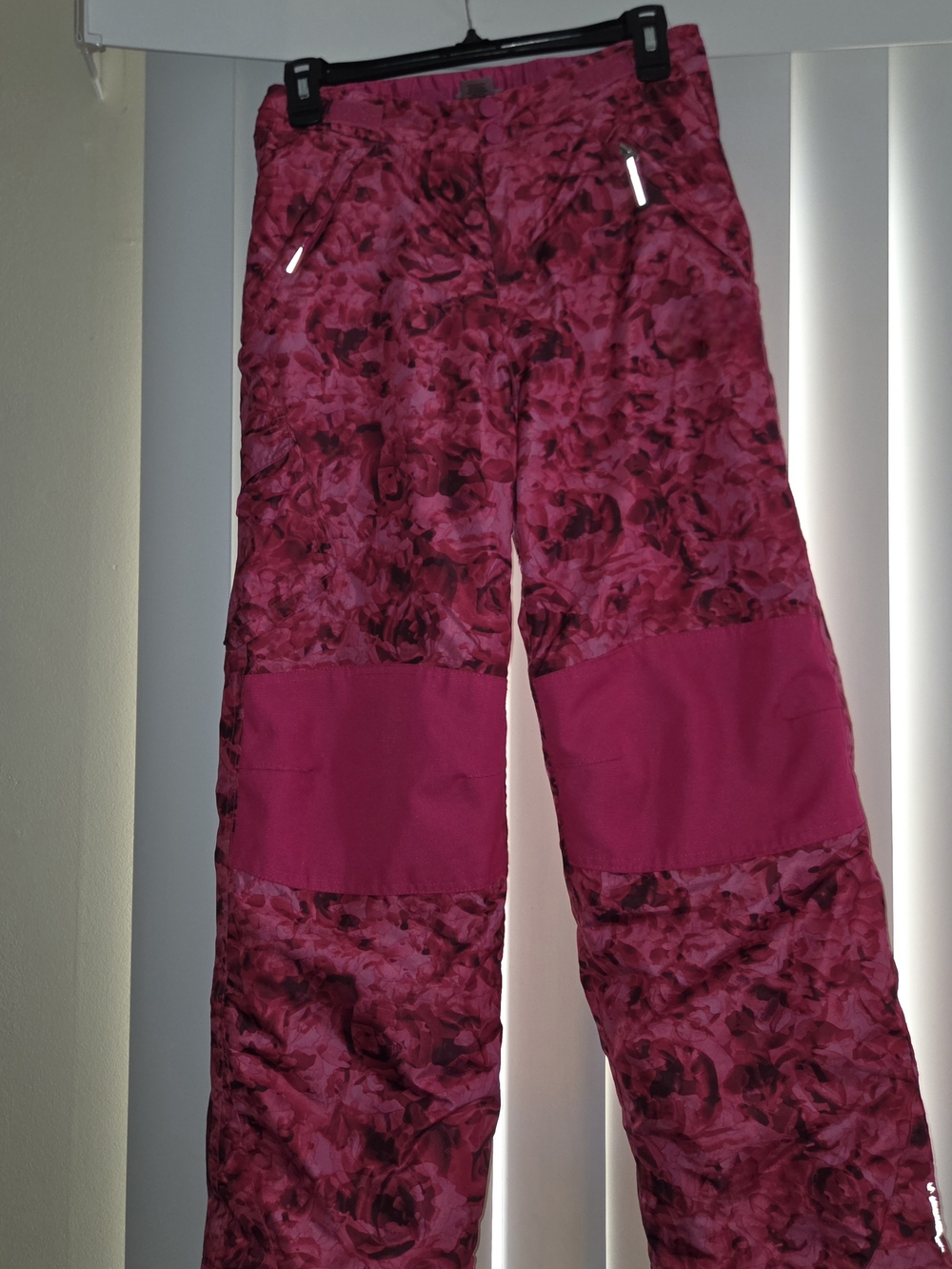 Champion Kids Pink Floral Puffer Snow Pants